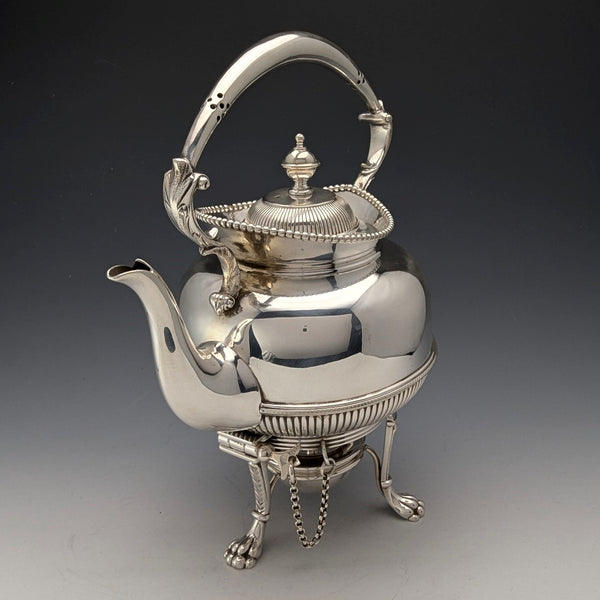 約 1875 年英國古董鍍銀 Batchelor 茶壺套裝